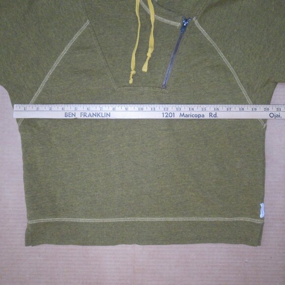 ✨Converse Heathered Mustard Yellow Quarter-Zip Hoodie | Size XS - Picture 5 of 13